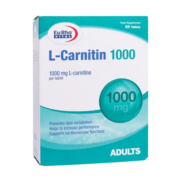 ال کارنیتین 1000 L Carnitin یوروویتال EuRho vital 60 عددی