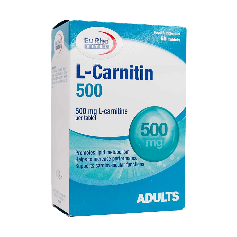 قرص ال کارنیتین 500 (L-Carnitin) یوروویتال (EuRho vital) 60 عددی