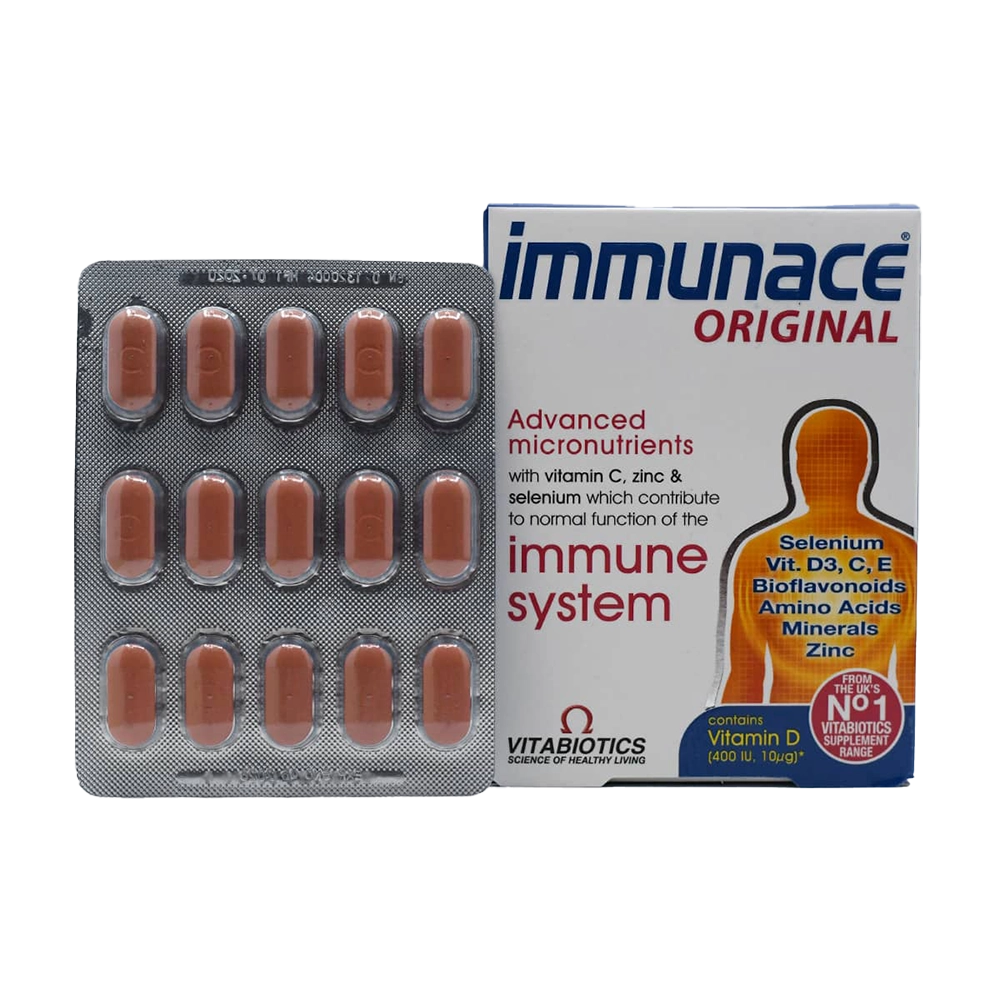قرص مولتی ویتامین ایمیونس اورجینال (Multivitamin Immunace Original) ویتابیوتیکس (Vitabiotics) 30 عددی