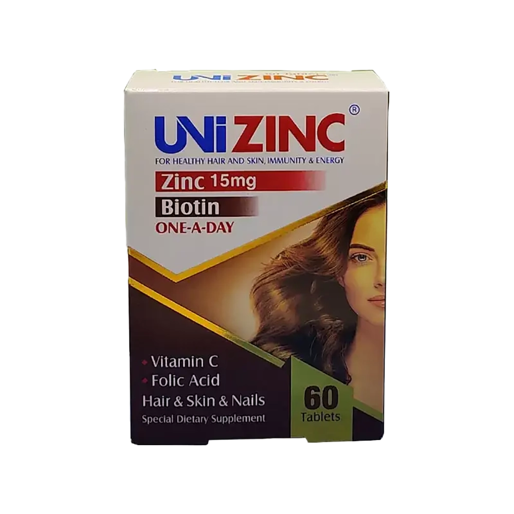 قرص مولتی ویتامین یونی زینک (Multivitamin UniZinc) ابیان (Abian) 60 عددی