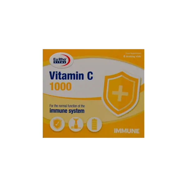 ویتامین ث Vitamin C 1000 یوروویتال EuRho vital 6 عددی