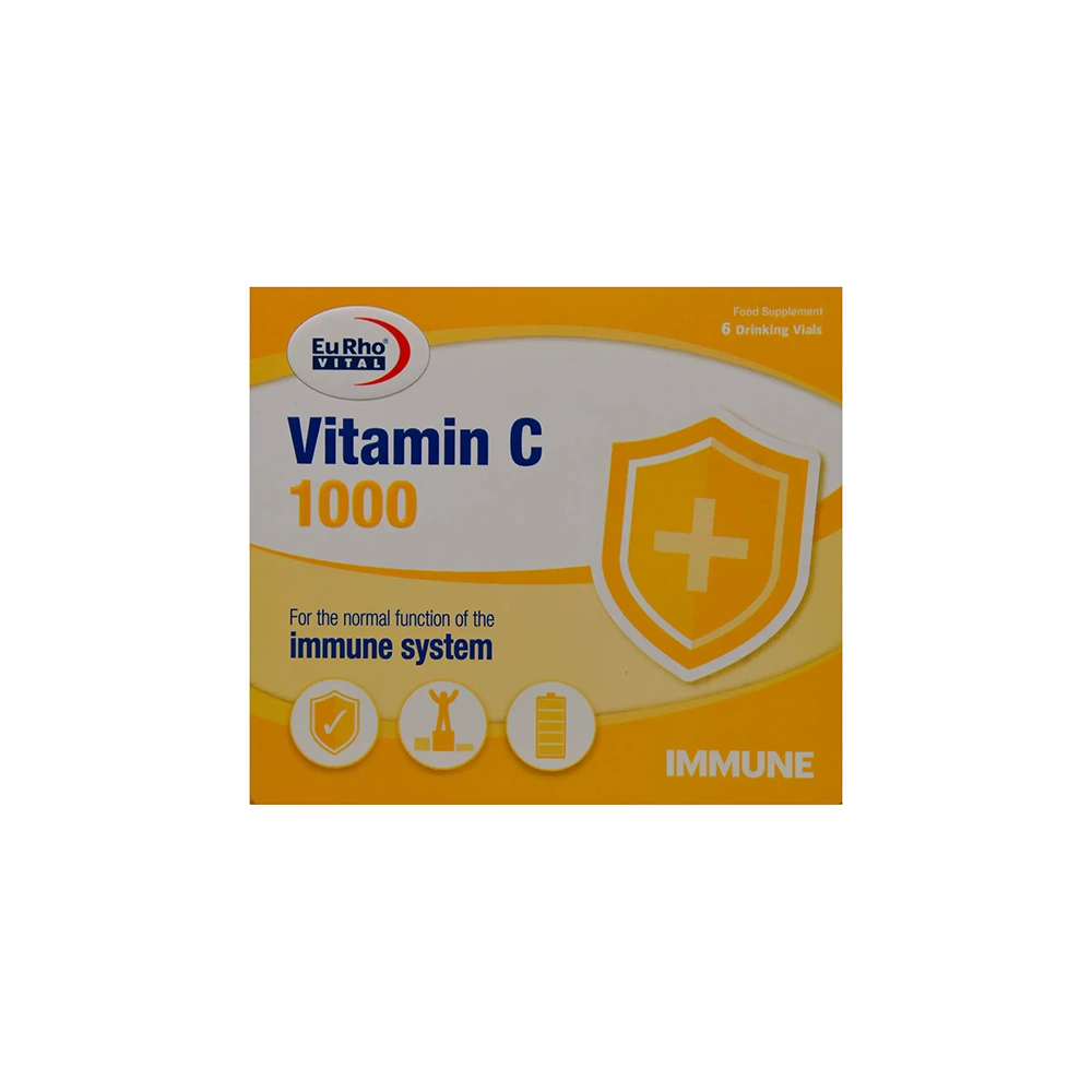 مایع ویتامین ث (Vitamin C) 1000 یوروویتال (EuRho vital) 6 عددی