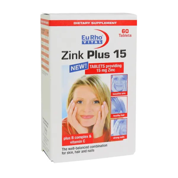 زینک پلاس Zink Plus یوروویتال EuRho vital 60 عددی