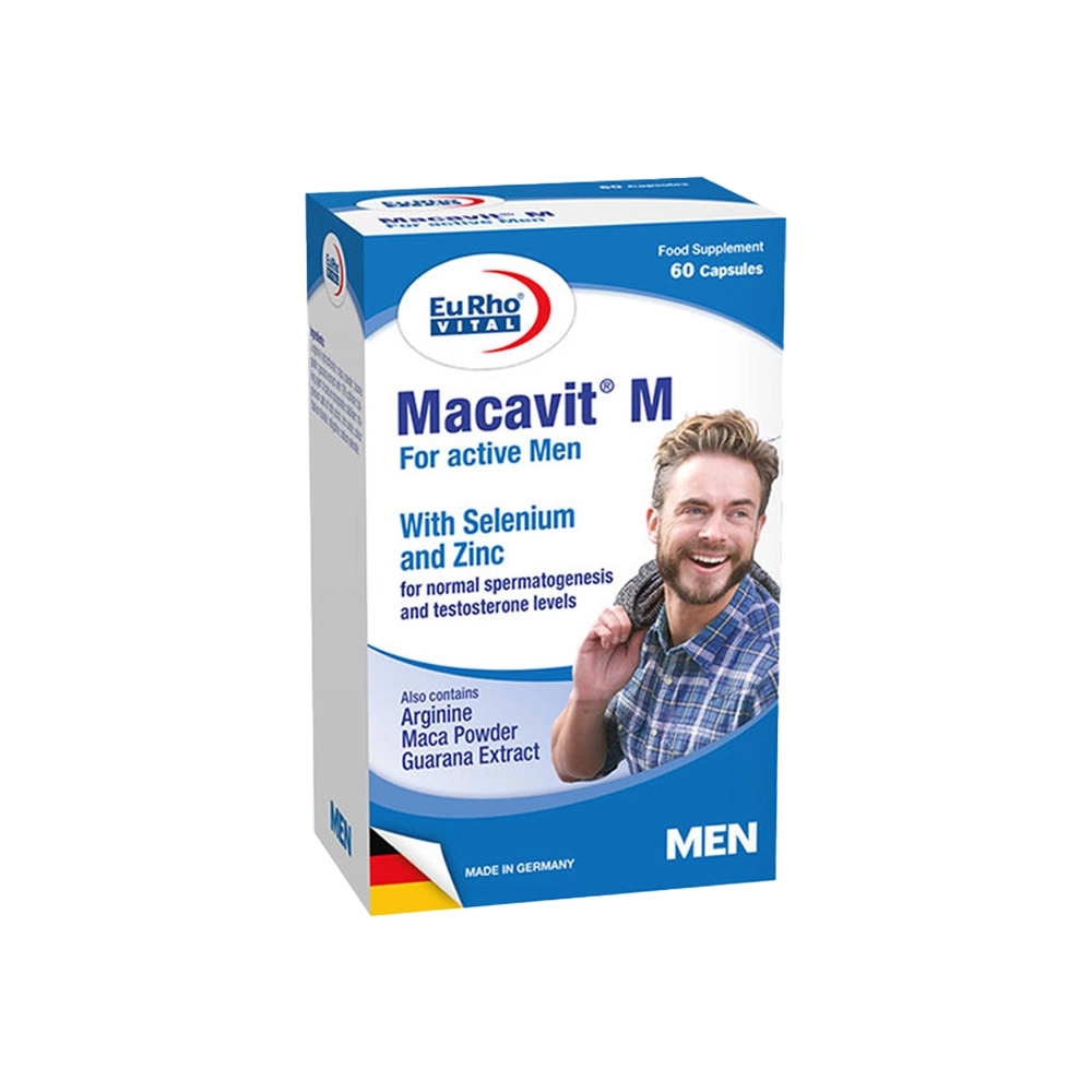 کپسول مولتی ویتامین ماکاویت ام (Multivitamin Macavit M) یوروویتال (EuRho vital) 60 عددی